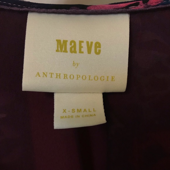 Anthropologie Brand “Maeve” Roses Geo Blouse - Picture 6 of 6